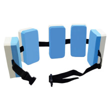Water Aerobics Belt Adjustable EVA Children's Swimming Training Float Belt Pool Equipment For Kids Blue And White