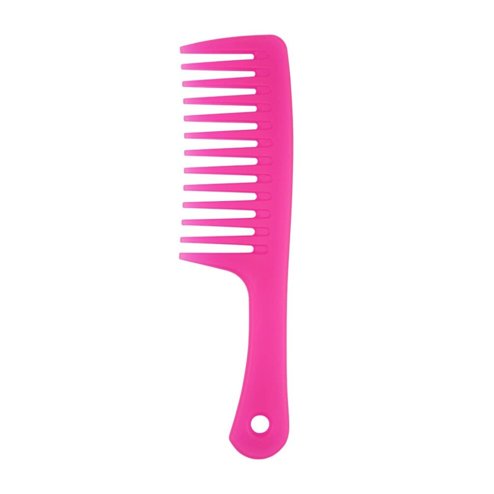 Wide Tooth Hair Comb for Curly and Straight Hair, Large Tooth Detangling Comb, MultiColor C1pc