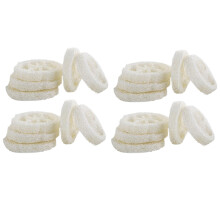 20pcs Natural Loofah Pads 2in for Soap Making, Gentle Skin Exfoliation and EcoFriendly Soap Saver