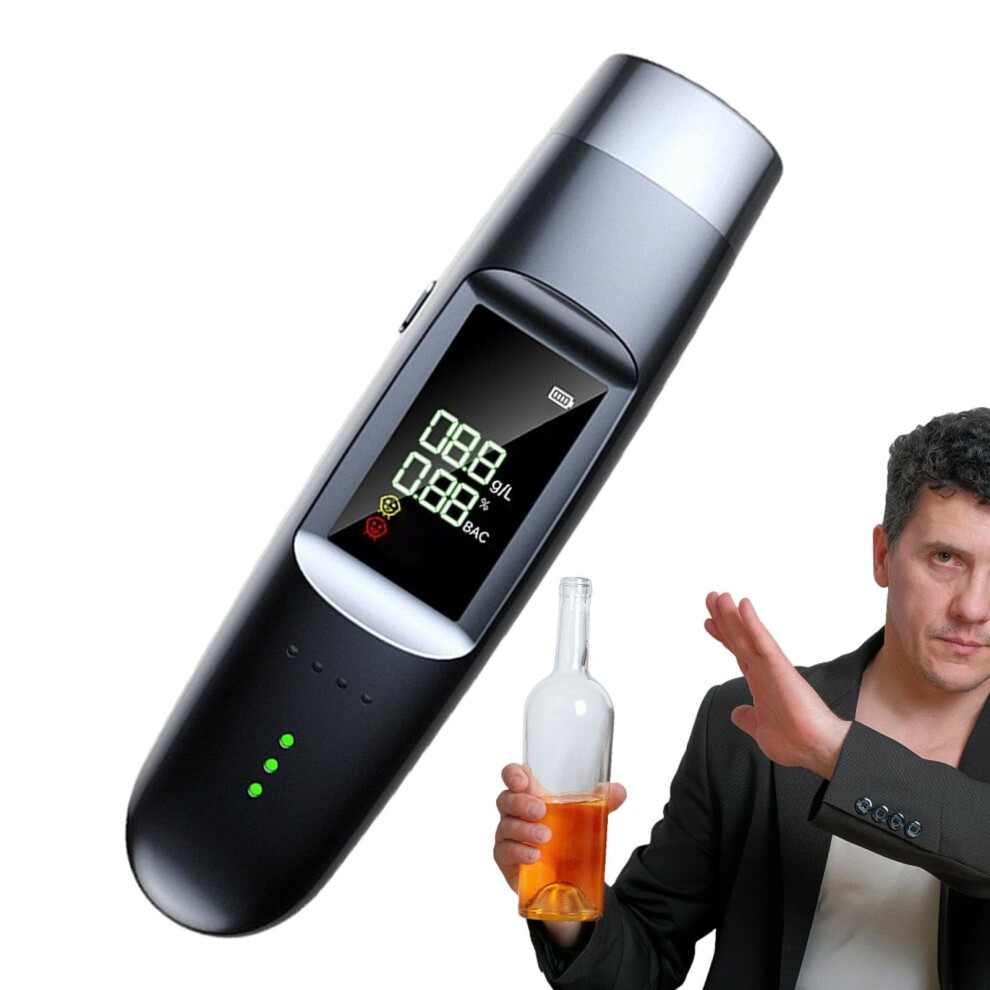 Breathalyzer Alcohol Tester With Accurate Bac Detection, Definition Display And Voice Report 9164114227867