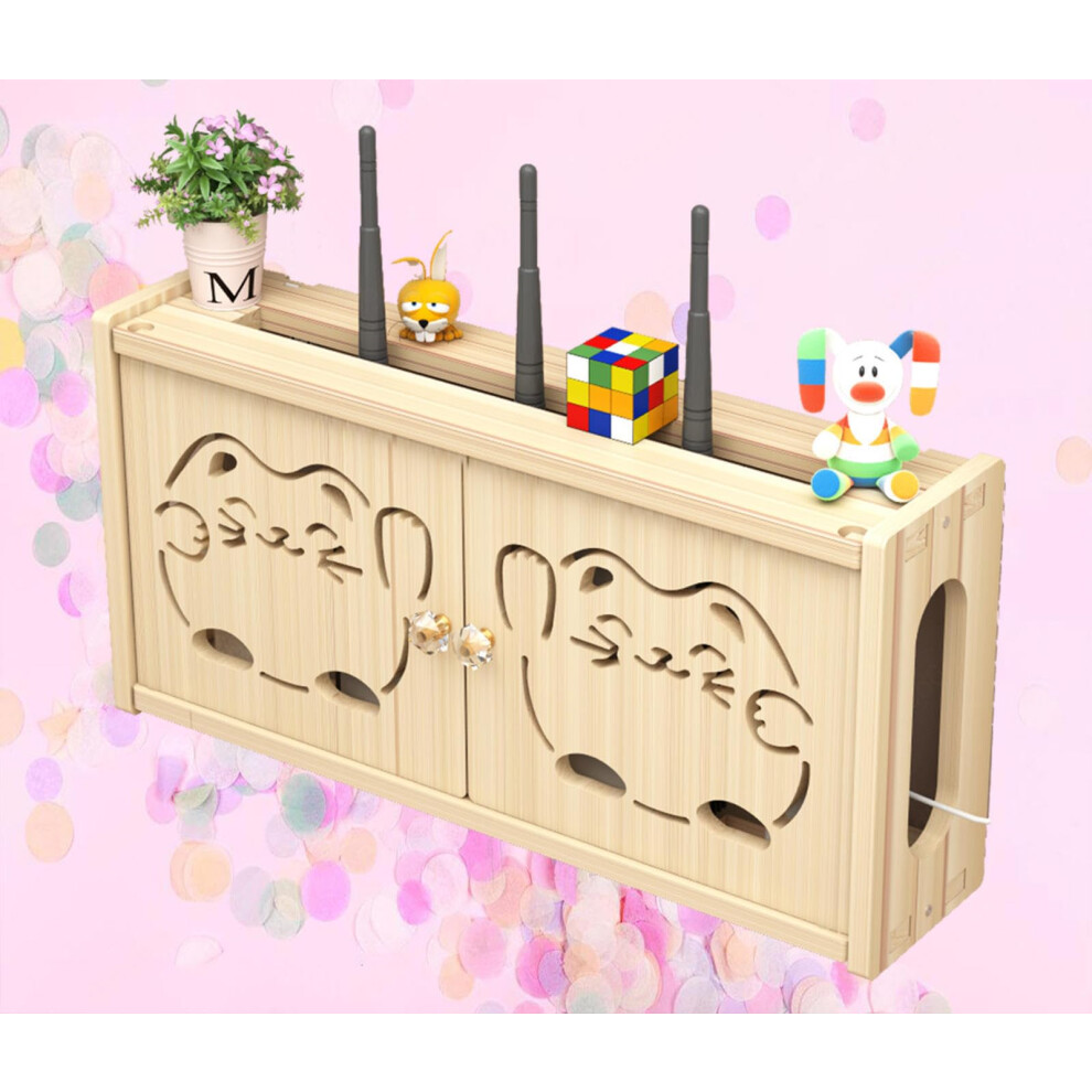 Wifi Router Storage Box With Cable Management And Ventilation, Wall Mounted Hidden Holder B71x28cm, 48X24cm 9164114241061