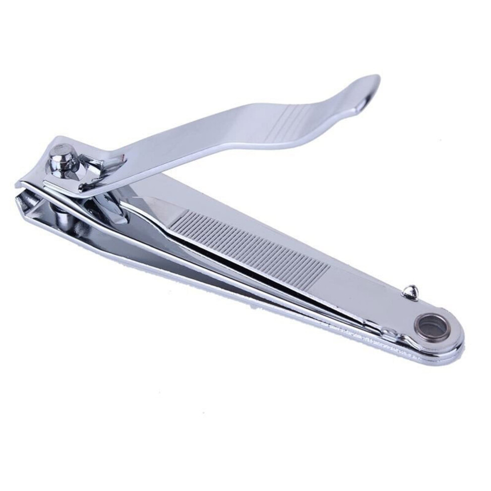 Professional Stainless Steel Nail Clippers 8CM Compact Trimmer for Fingernails and Toenails