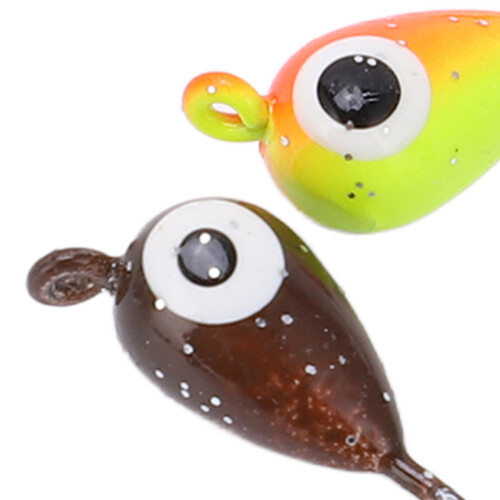 6 Stück Eislachsschwimmer Köder aus Carbonstahl für Winter Outdoor, 13 g 2