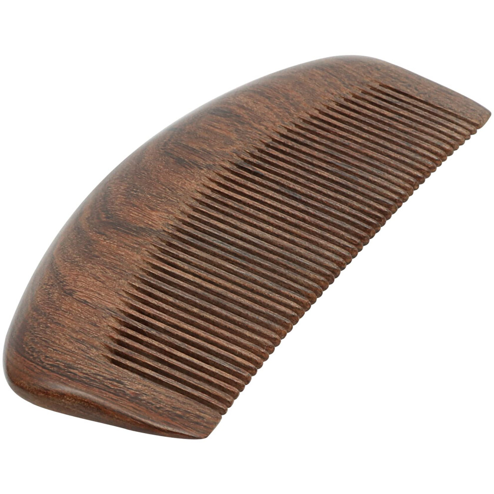 Unisex Wooden Hair Comb Natural Sandalwood Antistatic Detangling With Rounded Teeth For All Hair Types
