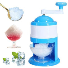Manual Ice Shaver with Effortless Hand Crank, Portable Ice Crusher for Snow Cones and Parties