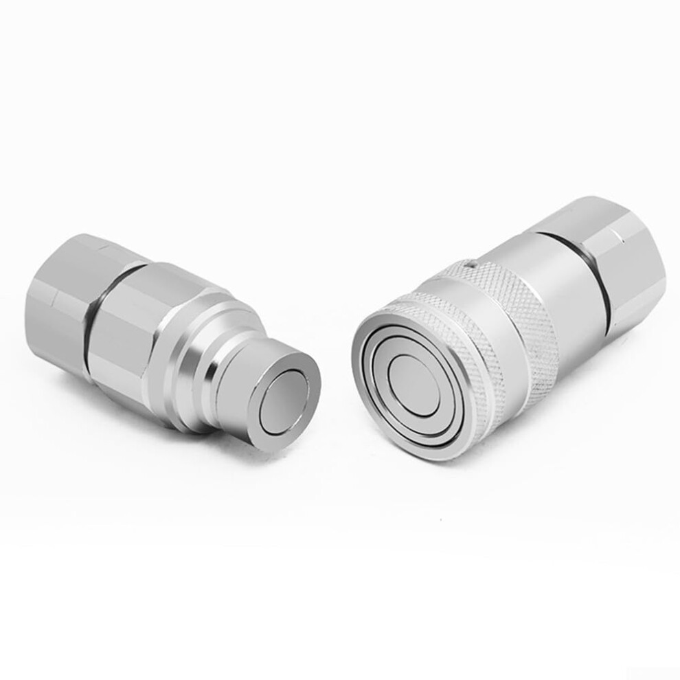 Hydraulic Quick Release Couplings Iso 16028 Flat Face Connectors Zerospillage Pressure Npt 38' 9365369442320