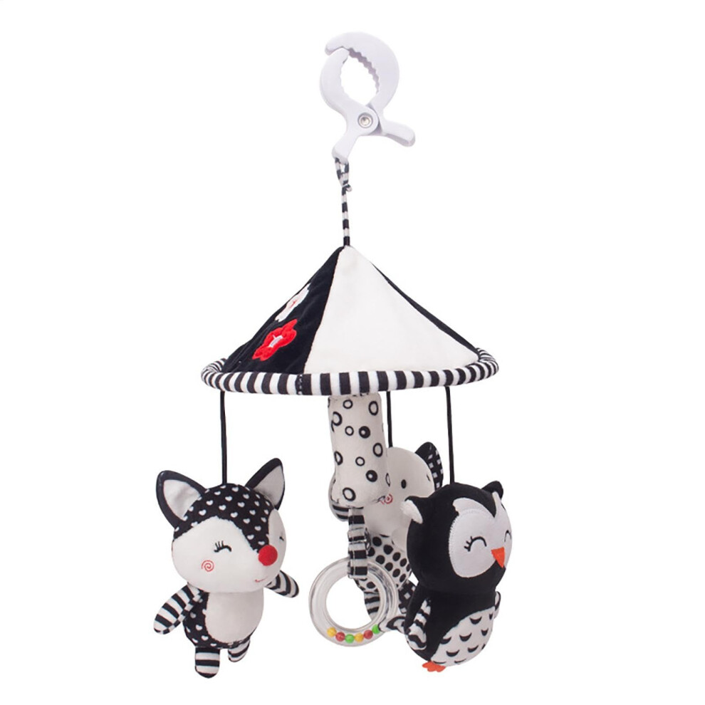 Soft Cotton Baby Crib Mobile with Adorable Animals, Soothing Spinner for Newborn Nursery Sleep