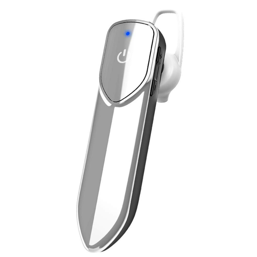 V19 Wireless Bluetooth Headset Inear Stereo Earplug Business Sports Super Long Standby One Ear Universal Silver 9044945428056