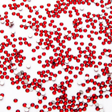 Flatback Rhinestones Siam SS3 1440pcs for Nail Art and Crafts with AB Finish and Mixed Sizes