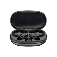 Wireless Earbuds InEar Digital Display Bluetooth Headset For iPhone And Android Sports And Business True Stereo Black