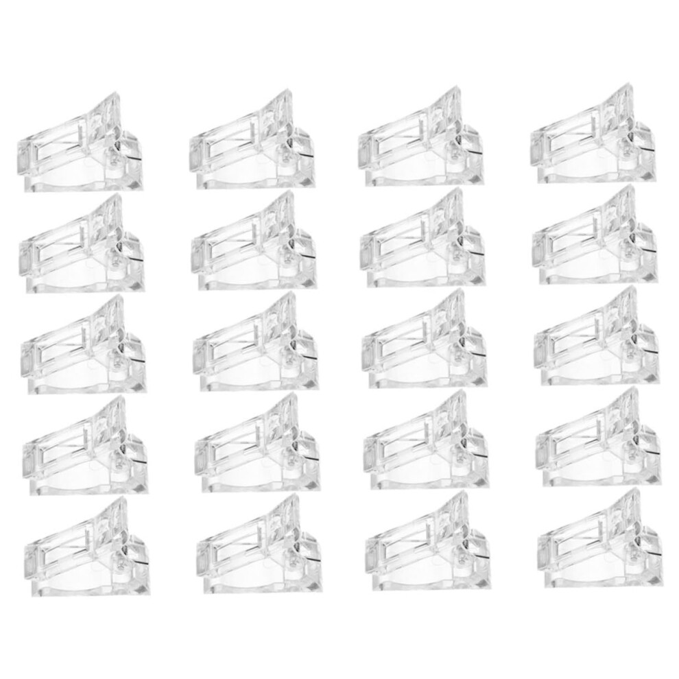 20pcs Nail Extension Clips for Gel Curing, Reusable Nail Clips for Professional Manicure