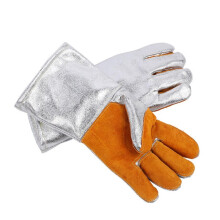 Heat Resistant Leather Work Gloves Temp Protection for Baking Welding Metalworking