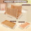 Bamboo Bread Slicer with ExtraWide Adjustable Slot for Precise Even Cutting, 11 Inch Guide 2
