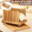 Bamboo Bread Slicer with ExtraWide Adjustable Slot for Precise Even Cutting, 11 Inch Guide 3