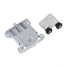 Sliding Door Pulley Rust Resistant Galvanized Iron Heavy Duty with Quiet Smooth AntiDerailment System