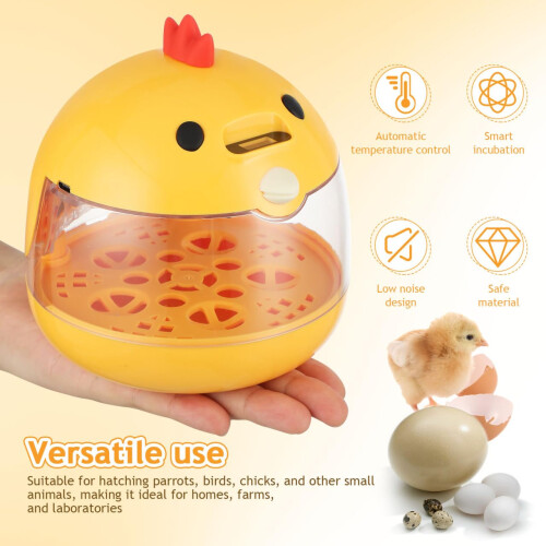 4 Egg Incubator with Automatic Temperature and Humidity Control for Chicken Duck Quail 2