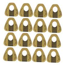 100pcs Double Thick Nail Forms for Acrylic and Gel Extensions, Square Shape, Firm Stable Fit