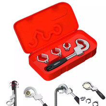 Adjustable DoubleEnded Wrench Alloy Ratcheting Box Head Set For Toilet Sink Basin Kitchen Plumbing Tool