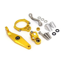 Motorcycle Steering Damper for MT09 20212023 CNC Aluminum Yellow Bracket Improves Stability