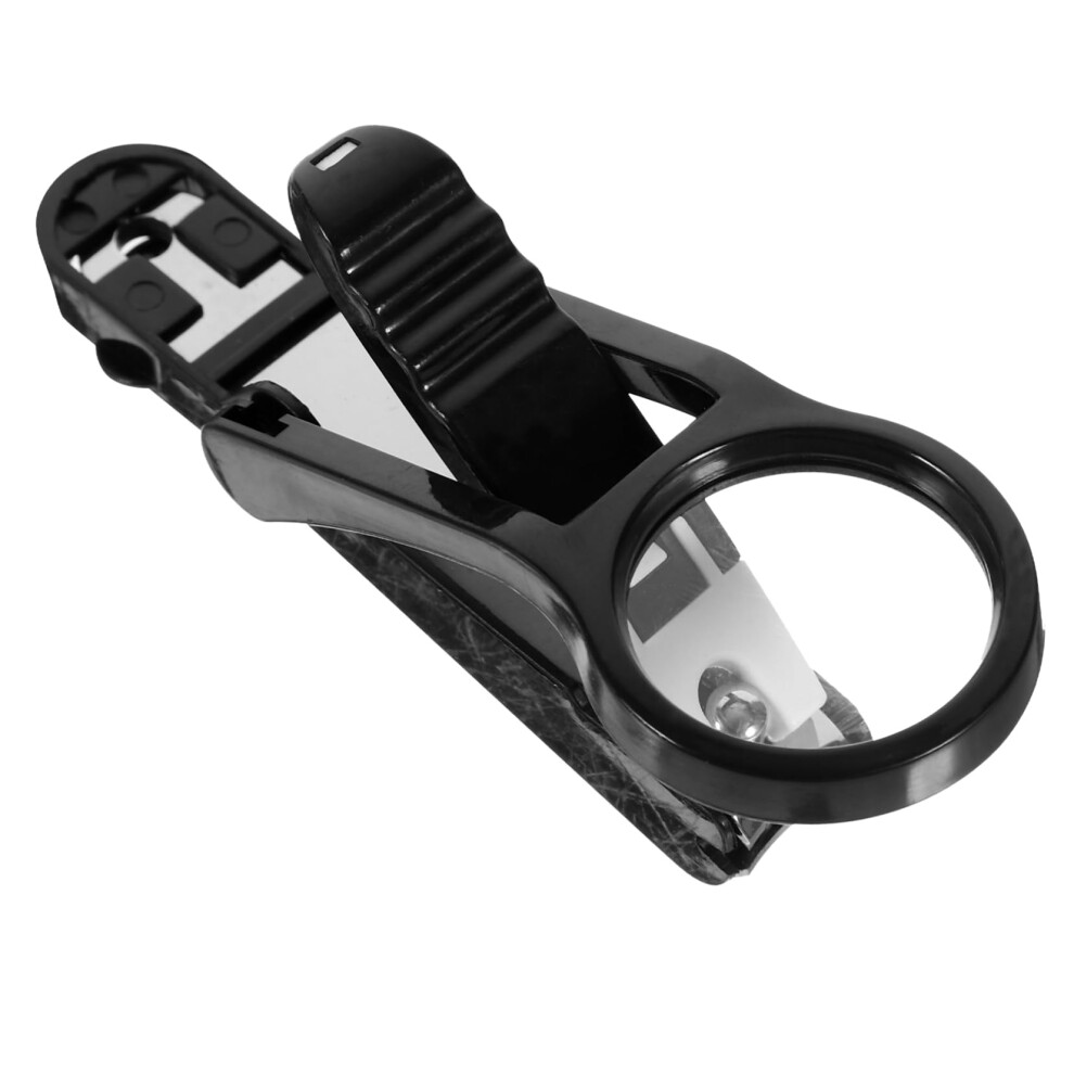 Nail Clipper with Adjustable Magnifying Glass for Seniors, Ergonomic Handle, Precision Blades