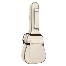 Waterproof Acoustic Guitar Gig Bag 40 41 Inch with Neck Strap Padded for Travel Beige