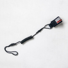 Bodyboard Leash with QuickRetract Hand Guard and Durable Spring Rope for Secure Paddling Black