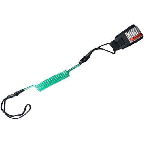 Bodyboard Leash with QuickRetract Hand Guard and Durable Spring Rope for Secure Paddling Black 1