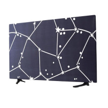 TV Dust Cover 48 Inch Dustproof Sun Protection Breathable Elastic Fabric Universal Fit Constellation B