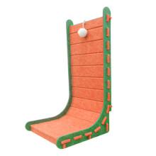 Cat Scratcher L Shape Felt Pad with Interactive Ball Toy Protects Furniture for All Cats