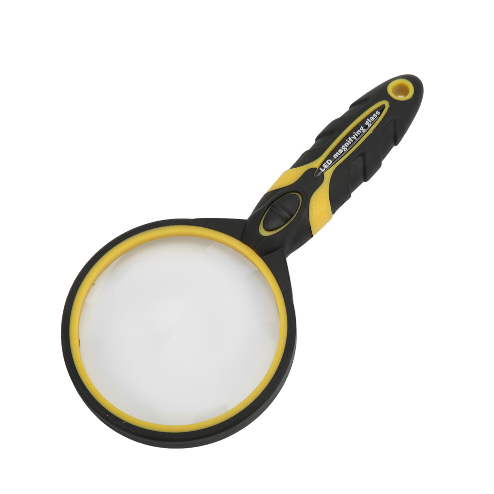 Light Led Magnifying Glass 5X Seniors Ergonomic Handheld With Led