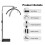 LED Lash Lamp Half Moon Light Adjustable Height Dimmable Brightness Satin Black for Salon 3