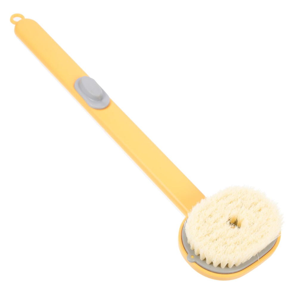 Back Scrubber with Long Handle for Shower, Gentle Exfoliating Bristles, Wet and Dry Bath Brush