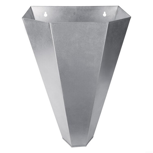 Large Galvanized Steel Poultry Processing Restraining Cone for 614 lb Chickens, Rust Resistant