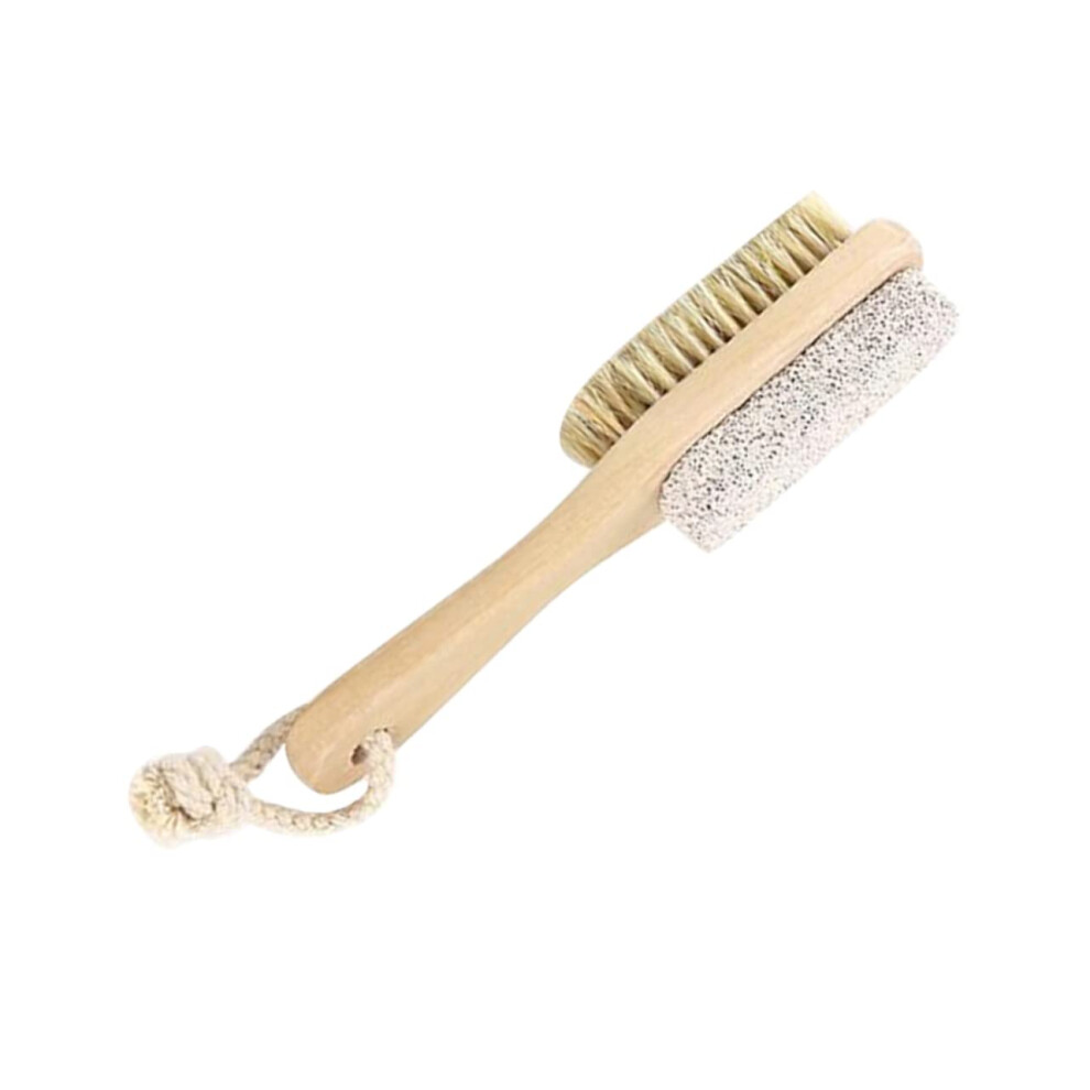 Pumice Stone Foot File with Brush DualSided Exfoliation Callus Remover Pedicure Tool