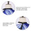Professional Barber Cape Waterproof Polyester with Snap Closure, Full Coverage Retro Blue 64x57 5