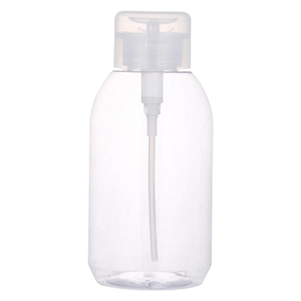 500ml Nail Polish Remover Pump Bottle with PushDown Dispenser, Refillable Plastic Container