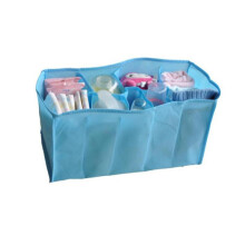 Diaper Bag Organizer with Seven Compartments for Moms, Large Capacity Non Woven Travel Storage