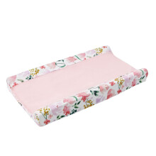 Soft Pink Baby Changing Mat Cover with Super Soft Fabric, Fits Standard Newborn Changing Tables