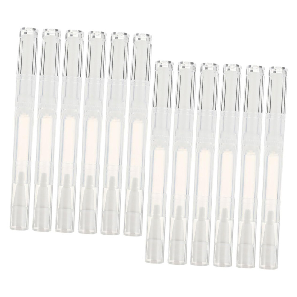 15pcs Empty Nail Oil Pen with Leakproof Brush for Cuticle Care, Refillable and Reusable