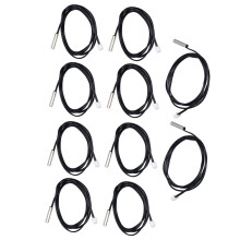 10 Stück NTC-Thermistor-Sensorenprobe 5x25mm 5K 3950K für Temperaturmessung