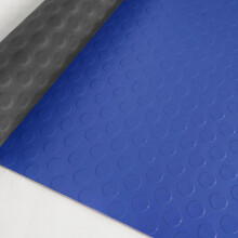 Rubber Flooring Roll NonSlip Diamond Pattern PVC Garage Floor Mat Waterproof 0.6x4m Blue