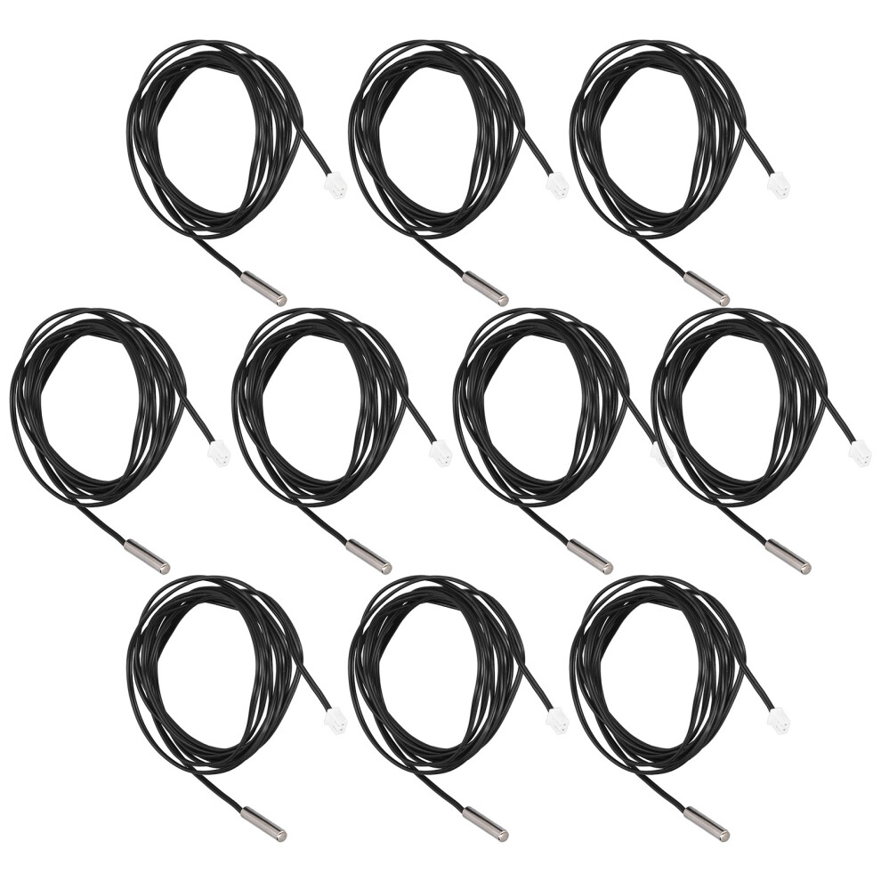 10Pcs NTC Thermistor Sensor 5K 3950K 2m Cable Probe, 5x25mm