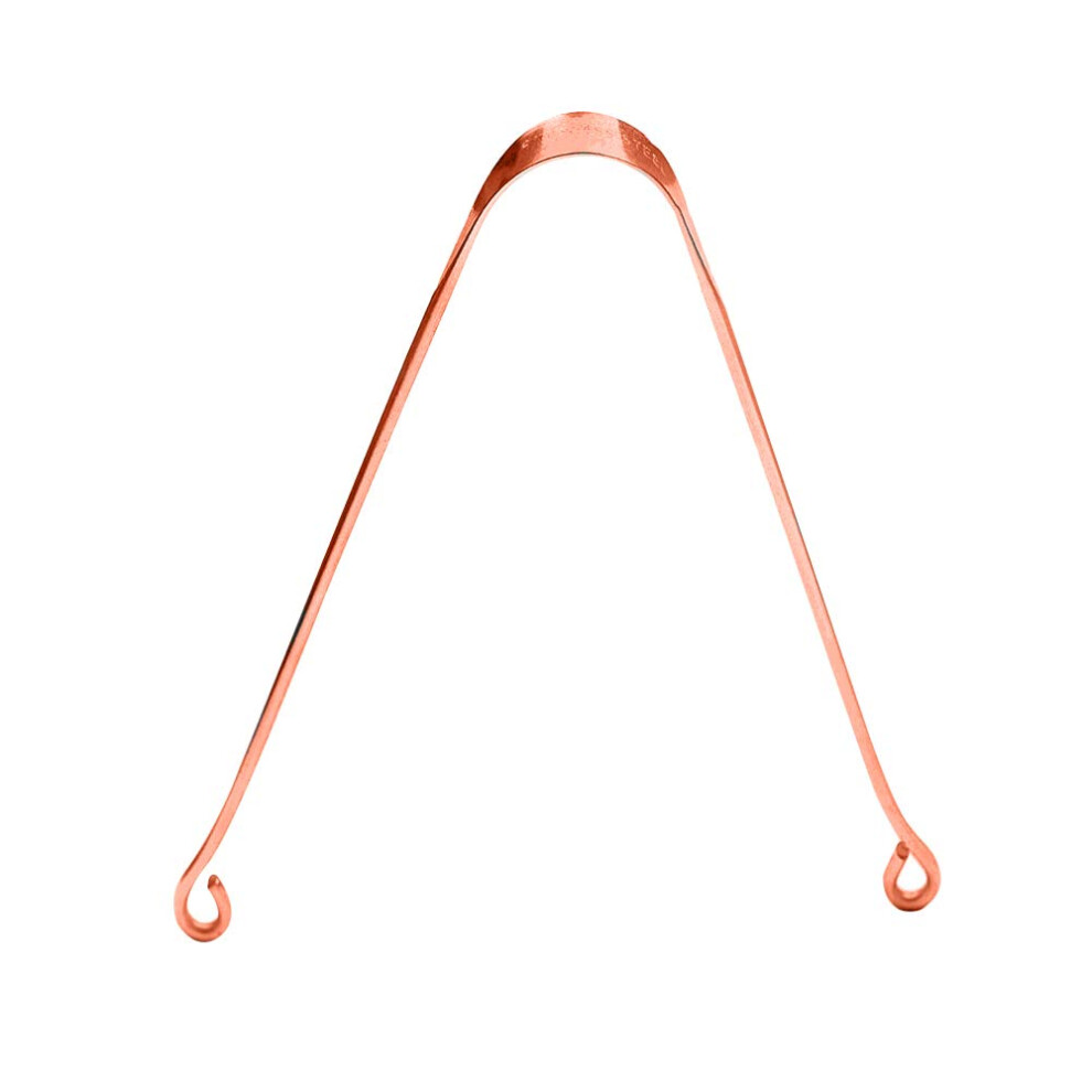 Copper Tongue Scraper and Cleaner for Fresh Breath, Durable Copper Build, Ergonomic Grip