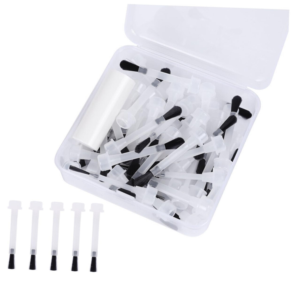 50pcs Replacement Nail Polish Bottle Brush Kit for Precise Manicure and Fits Most Bottles