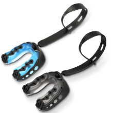 Sports Mouth Guard 2 Pack with Strap, Custom Fit Boxing Mouthguard for Adults and Youth, Full Mouth Protection