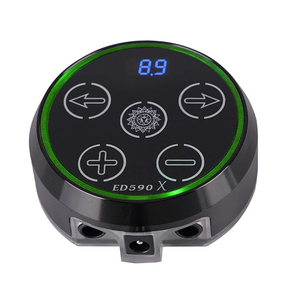 Mini LCD Tattoo Power Supply with Adapter, LED Touchpad Permanent Makeup, Stable Output for Coil