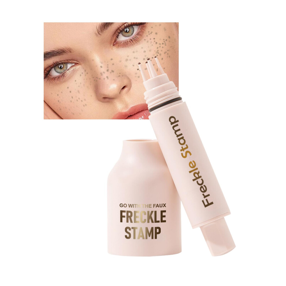 Freckle Stamp Pen Espresso Shade QuickDry Waterproof Natural Fake Freckles Makeup Tool 04
