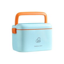 First Aid Box with Large Capacity, TwoLayer Organizer and Handle for Home, Office and Camping