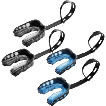 Custom Fit Sports Mouth Guard with Strap for Football, Boxing, Hockey, Youth and Adults, Remoldable Comfort Fit
