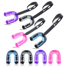 Youth Football Mouth Guard for Braces, Custom Fit with Strap and Impact Cushion Protection, 4 Pack